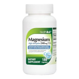 HealthA2Z雅康全儿童甘氨酸镁补充剂180粒镁螯合镁专注力抽动症
