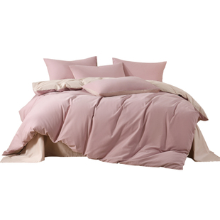 80支纯棉四件套磨毛全棉床单床笠A类母婴级新款秋冬保暖学生床品