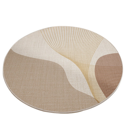 圆形地毯高级感客厅沙发茶几椅子垫免洗加厚卧室电脑椅转椅梳地垫