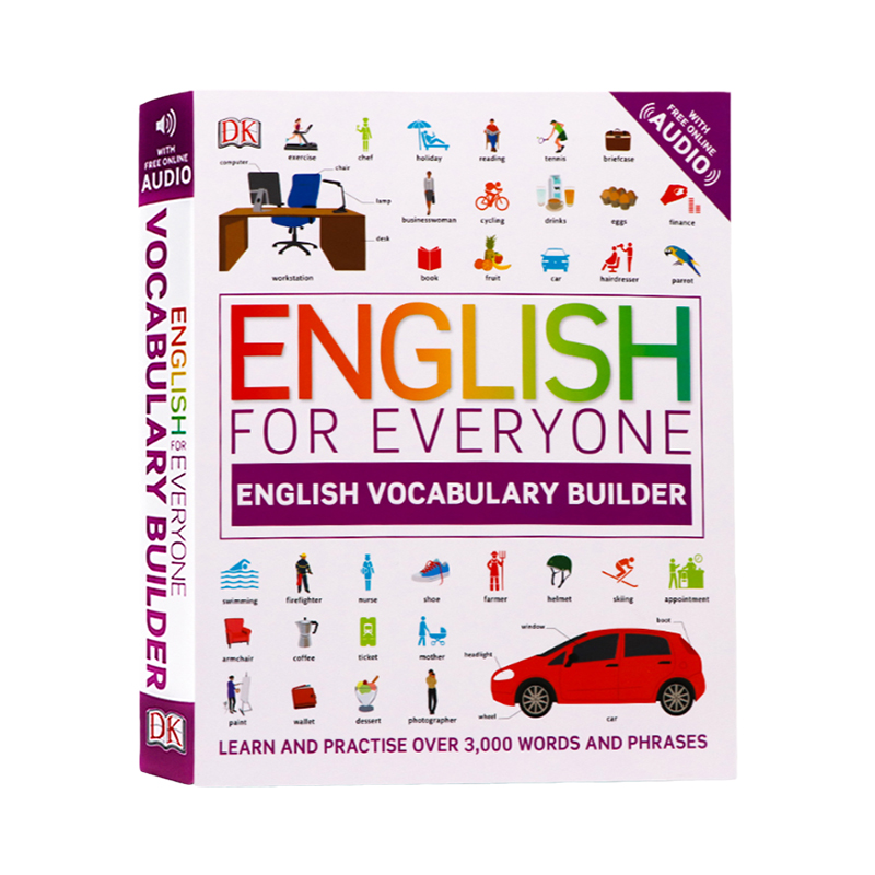 人人学英语系列DK English for Everyone Grammar Guide Vocabulary Builder Idioms DK语法词汇书图解词典惯用语进口英文原版书