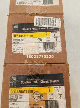 议价Record Plus通用GE美国产塑壳断路器SEDA36AT0150  3P 150A