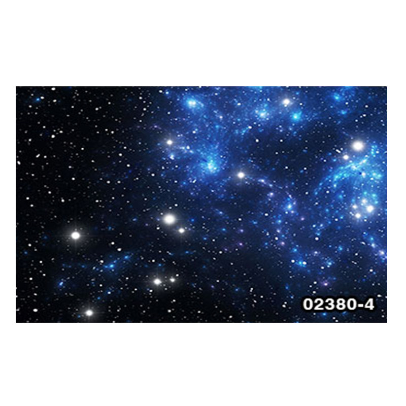 星空壁纸太空宇宙35D无缝墙布吊顶天花板主题KTV酒店夜光银河墙纸