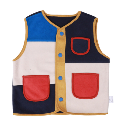 男童马甲秋冬款儿童背心外穿摇粒绒校服神器2025新款男孩保暖坎肩