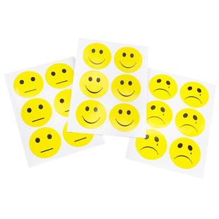 笑脸贴纸幼儿园教师专用小学生儿童宝宝贴纸活动道具表扬奖励惩罚贴贴纸装饰小图案贴画笑脸贴黄色表情贴纸