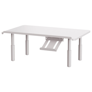 可升降显示器增高架桌面台式机电脑屏幕调节式加高金属支架笔记本升高托架子支撑办公室桌上垫高底座置物键盘