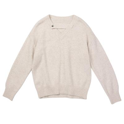 HONRN/红人套头V领针织衫上衣