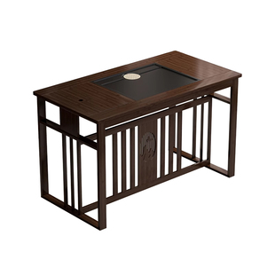 阳台喝茶桌椅凳组合新中式功楠竹办公泡茶台套装一体家用小型茶几