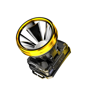 头灯2026新款防水防尘锂电池强光超亮超长续航探洞探险专用头戴式