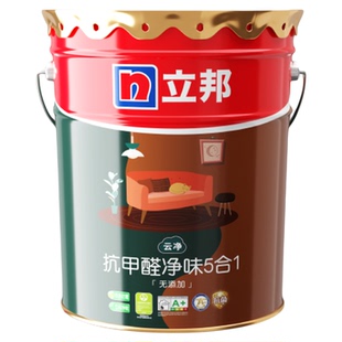 立邦乳胶漆官方旗舰店室内墙面自刷底漆金装五合一油漆家用涂料