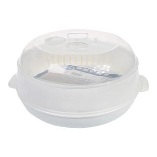 茶花微波炉蒸笼加热专用器皿饭盒容器塑料饭煲热菜碗馒头包子神器