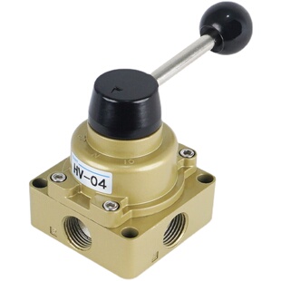 正泰气动手转阀HV-02/HV-03/HV-04三位四通手动开关手动阀手板阀