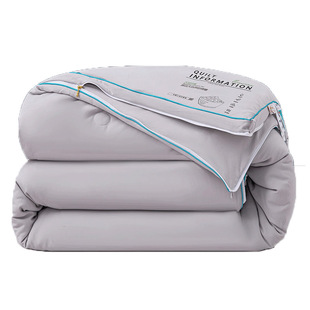 紫罗兰A类拉链双胎原色大豆被芯冬季加厚保暖子母被子学生被褥子