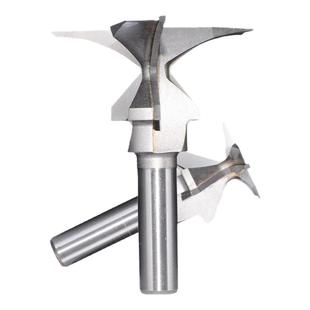 三刃圆弧一体刀门墙柜修边木工刀雕刻机大柄圆弧工艺折弯开槽铣刀