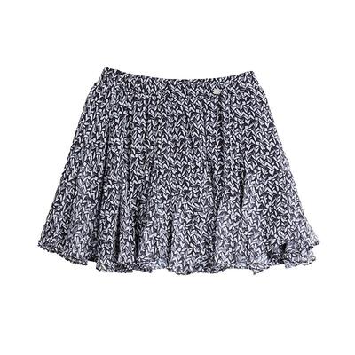 ELLE法式设计感碎花短裙女26春季新款时尚别致伞裙小众a字半身裙