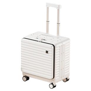 侧开18寸行李箱小型女2025新款20寸前开口超轻短途登机旅行拉杆箱