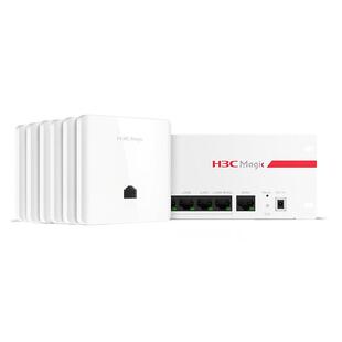 H3C新华三全屋wifi6覆盖无线AP面板MagicBH3004千兆双频poe路由器ACAP套装86型入墙 家用5G组网酒店别墅组网
