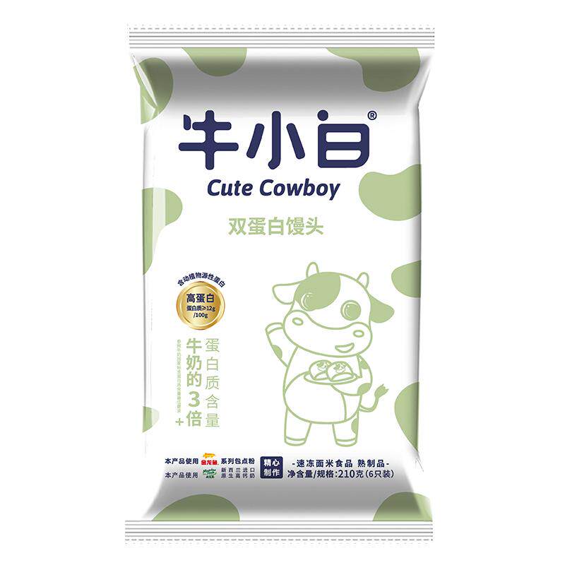 舒汇牛小白双蛋白牛奶馒头210g