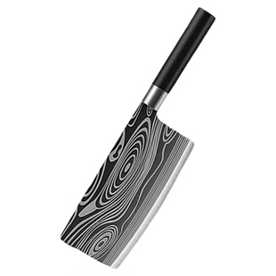 厨房菜刀大马激光纹切菜刀高硬度全钢家用不锈钢锋利切片刀切肉刀