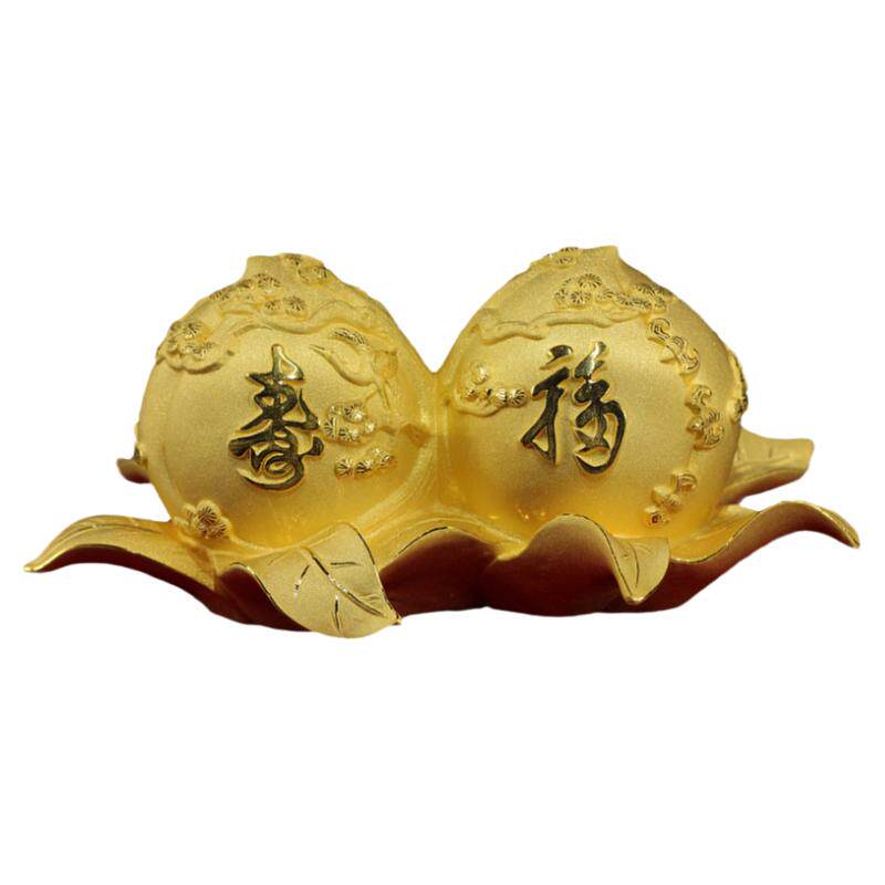 黄金寿桃摆件送长辈爷爷奶奶老人生日礼物80八十大寿祝寿贺寿礼品