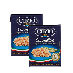 Cirio茄意欧白豆380g 意大利进口利乐佳芸豆蔬菜色拉即食扁豆罐头