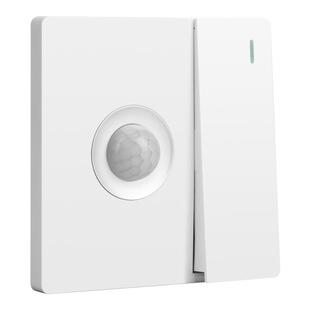 86型楼道红外线人体感应开关面板220接近延时开关走廊带开关LED灯