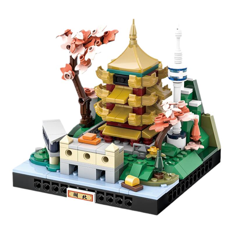 万格湖北城市微景小颗粒建筑积木