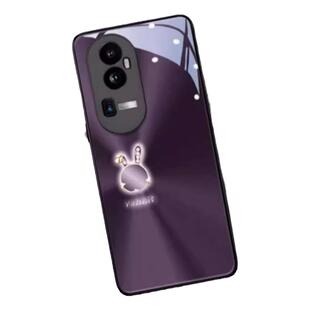 发光极光香槟兔适用opporeno11/10pro手机壳reno9新款reno7女款reno8高端reno6网红oppo潮牌reno5爆款玻璃