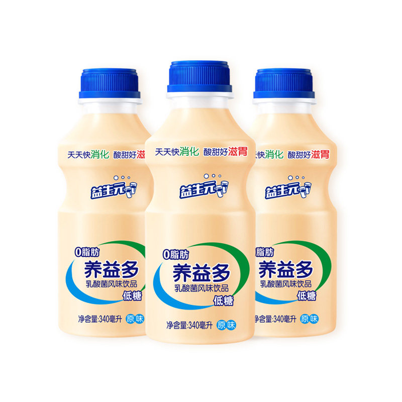 爱心牛养益多乳酸菌风味饮品早餐奶0脂肪酸奶饮料促消化整箱批发