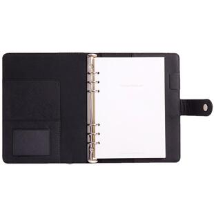 得力3151皮面本活页本笔记本子文具本子加厚记事本商务会议记录本