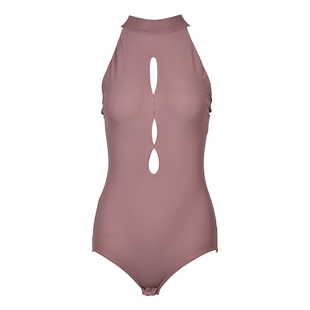 UDANCE拉丁舞专用舞蹈上衣舞服女新款高档舞衣练功服挂脖体服A55