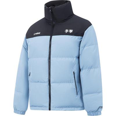 李宁防泼水宽松男女同款短羽绒服