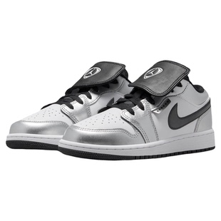耐克乔丹大童平底板鞋夏新款男女童低帮运动鞋JORDAN AJ1 IR2310