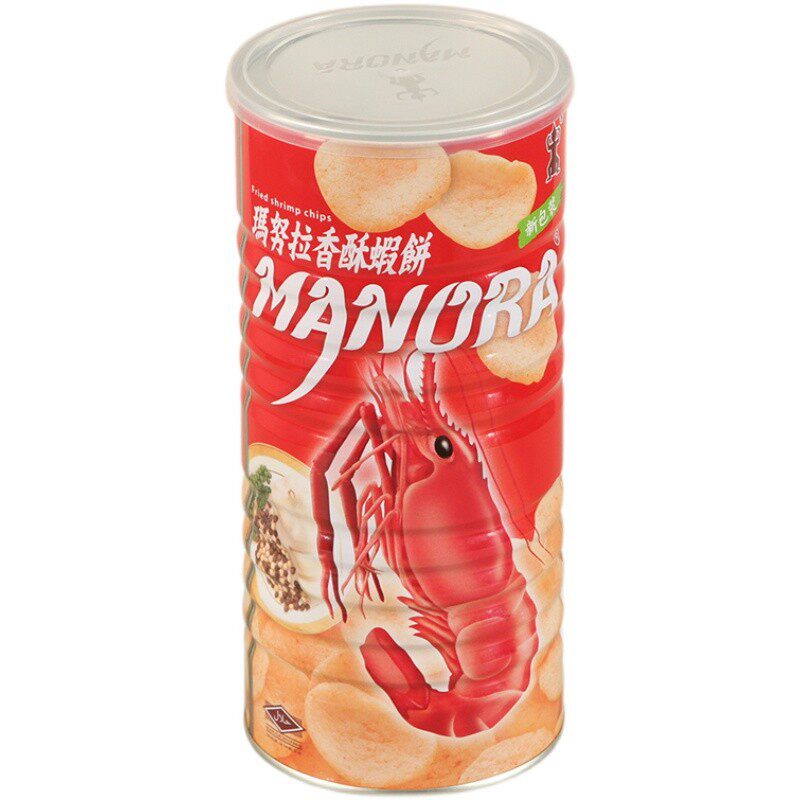 MANORA泰国罐装休闲虾片