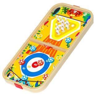 木质弹弹棋双人游戏保龄球亲子互动生日新年礼物桌游儿童益智玩具