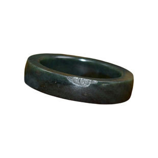 已结缘新疆和田玉戈壁料手镯方条留皮53 5MM密度之王戈壁籽镯