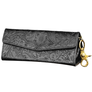 真皮眼镜盒便携女抗压墨镜盒男中国风手工牛皮近视太阳眼镜收纳袋