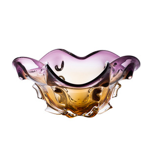 柏梵琉璃艺术水果盘家用客厅高级感水晶玻璃果盘轻奢简约桌面收纳