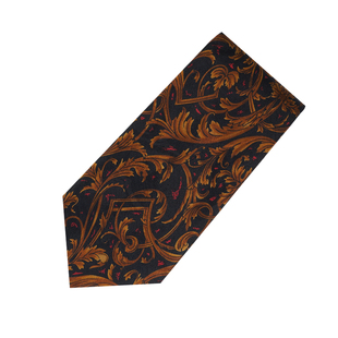 萨克雷 暗色巴洛可风浮雕印花复古领带商务男正装休闲真丝礼盒