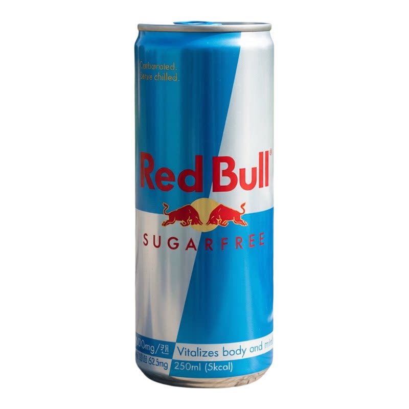 RedBull 红牛无糖能量饮品250亳升4罐装功能饮料提神运动蛋白饮料