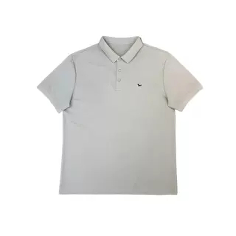 男士小翻领纯色Polo衫修身短袖夏季薄款透气棉质T恤男半袖上衣