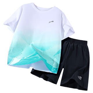 贵人鸟儿童运动套装男童短袖速干衣2026新款夏季运动服女大童夏装