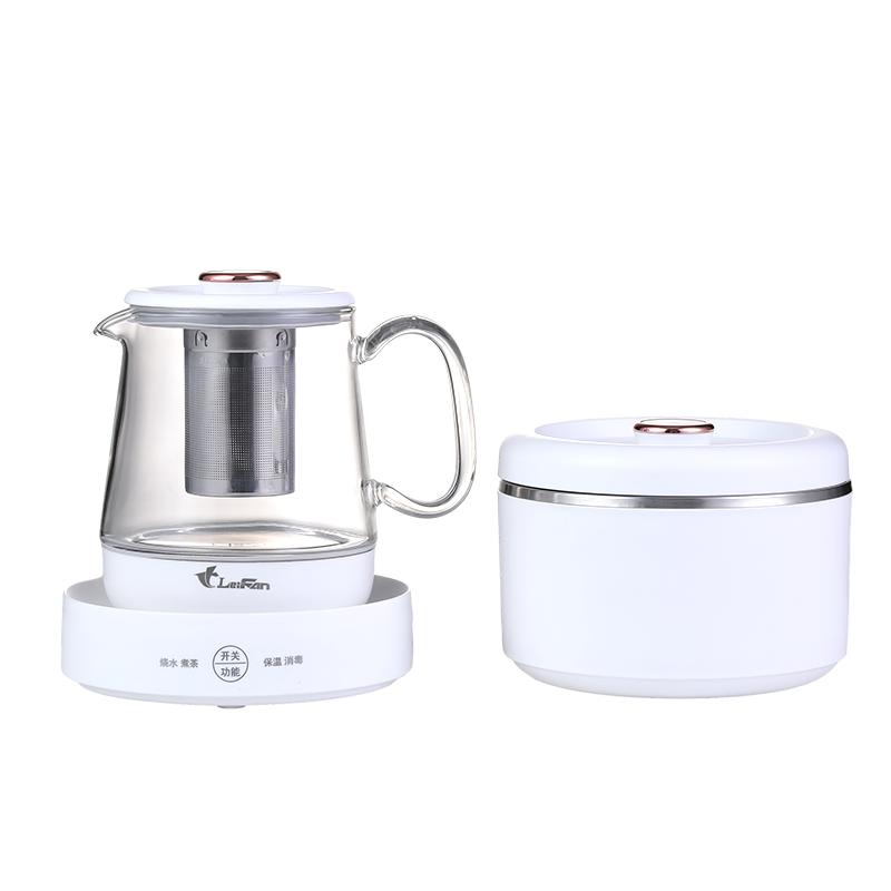 雷凡办公室养生壶小型mini烧水花茶煮茶壶迷你全玻璃煮茶器新款