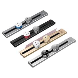 台湾美式110v移动路轨道插座15A三孔无线家用滑轨美标明装滑动式