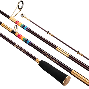 伊酷达GTFISHER彩虹二代全实心慢摇铁板竿海钓近海船钓竿富士导环