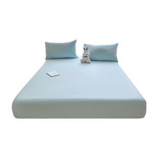 A类水洗棉单床笠罩纯色防滑床罩三件套床单全包席梦思防尘保护罩1