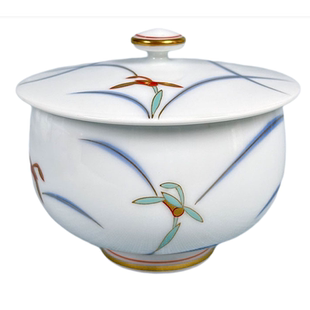 香兰社金兰花蓝叶陶瓷茶壶盖杯香兰舍茶杯茶具细兰花提梁壶