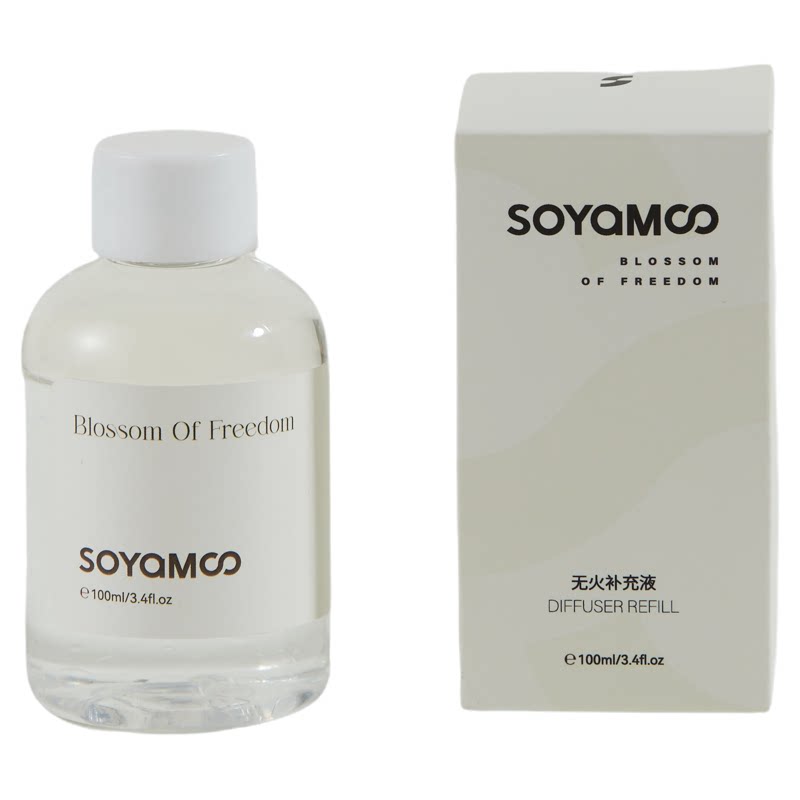 SOYAMOO天然精油索苜无火香薰西苔补充液朝露玫瑰乌木沉香栀子花