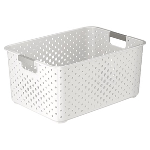 零食收纳筐家用塑料置物篮厨房橱柜杂物玩具储物筐宿舍桌面收纳盒