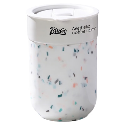 Bincoo咖啡杯迷你保温杯小巧便携女高颜值陶瓷内胆外出携带水杯子