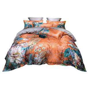 欧式加厚提花磨毛四件套贡缎结婚四件套全纯棉床上用品1.8m床双人